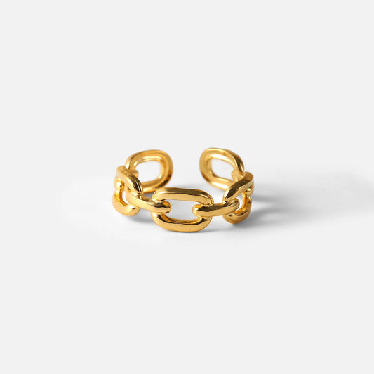 Gold Plated Twisted Ring