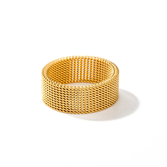 Chic Stainless Steel Mesh Ring