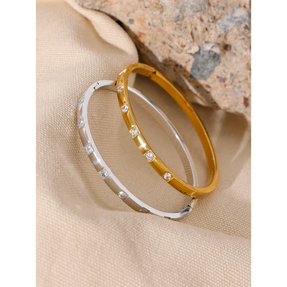 Cubic Zirconia Bangle Bracelet