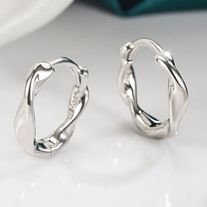 Fold Hoop Earrings