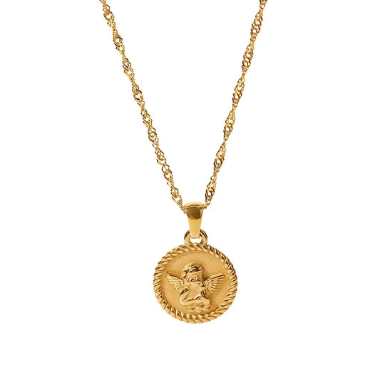 Gold Plated Angel Necklace