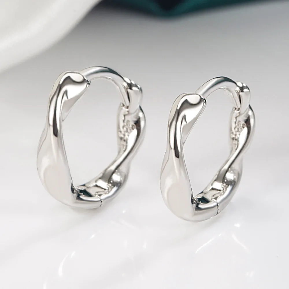 Fold Hoop Earrings