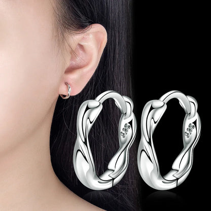 Fold Hoop Earrings