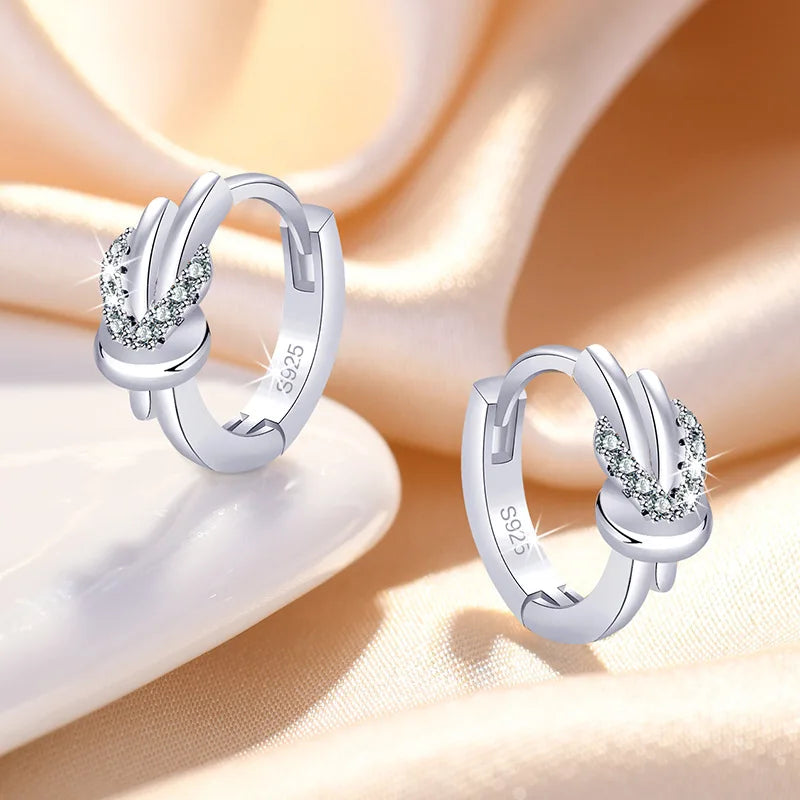 Crystal Zircon Hoop Earrings