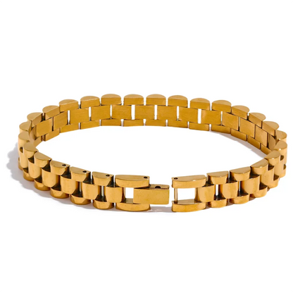 Heavy Metal Texture Chain Bracelet