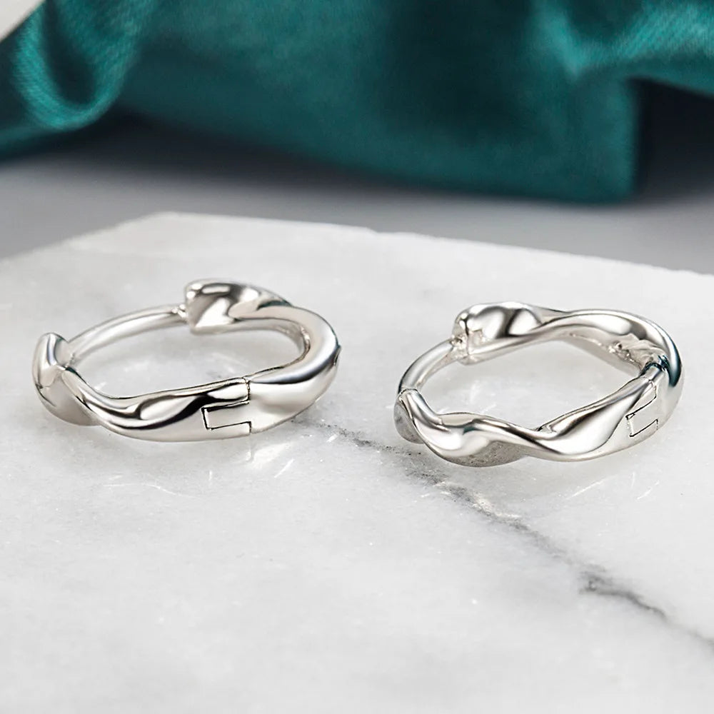 Fold Hoop Earrings